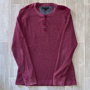 Men’s Banana Republic Maroon Thermal Long Sleeve Shirt- M